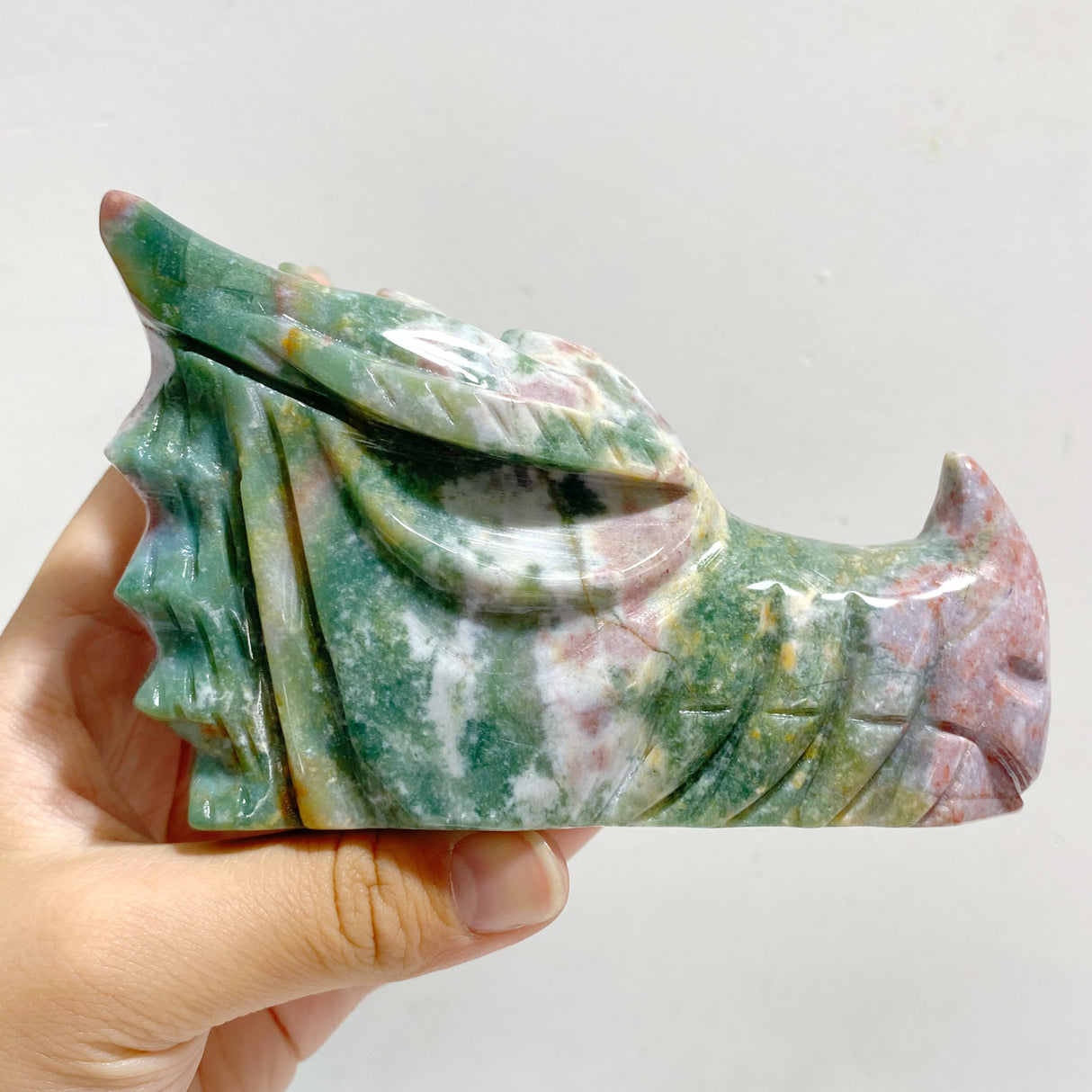8 Pieces Ocean Jasper Dragon Head Closeout
