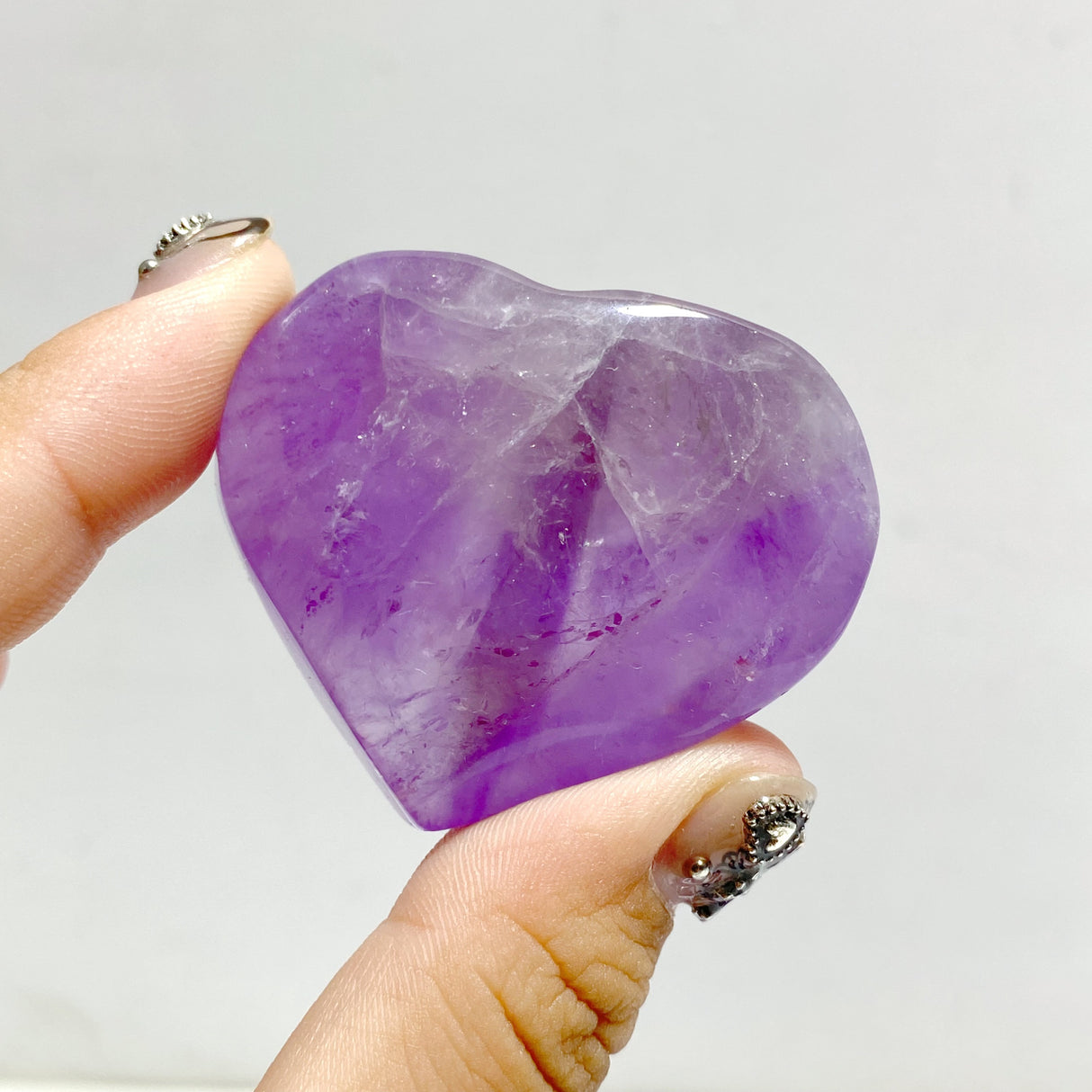 Amethyst Heart Wholesale