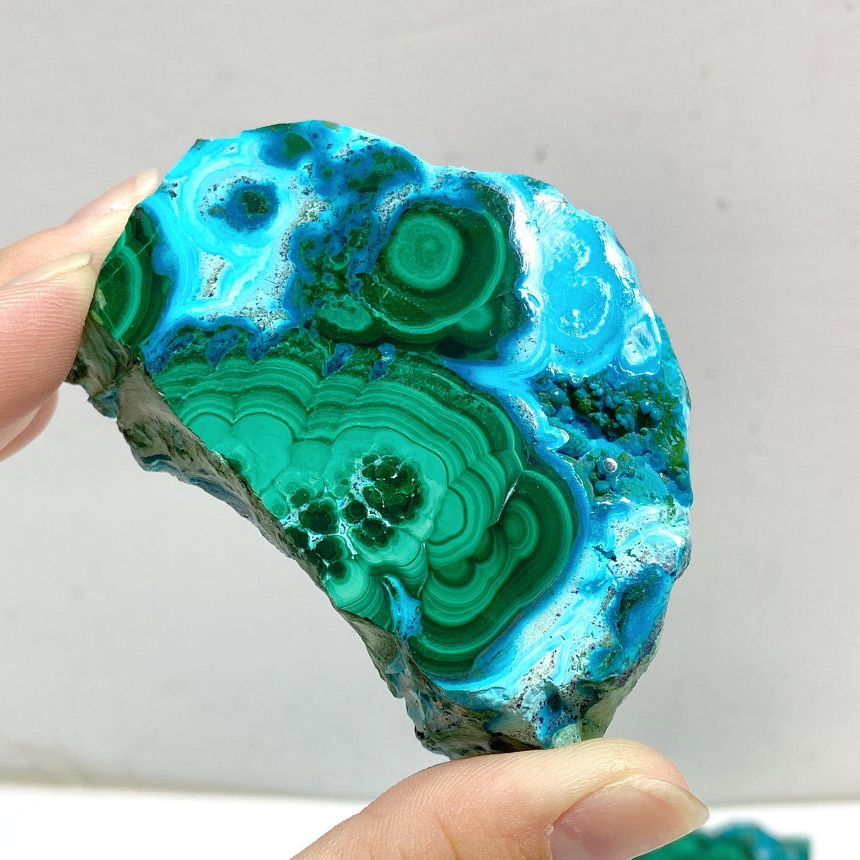 10 Pieces High Quality Beautiful Chrysocolla Mixed Malachite Slab Specimen #1