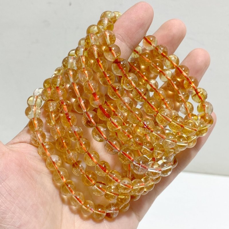 7mm Citrine Bracelet Wholesale -Wholesale Crystals
