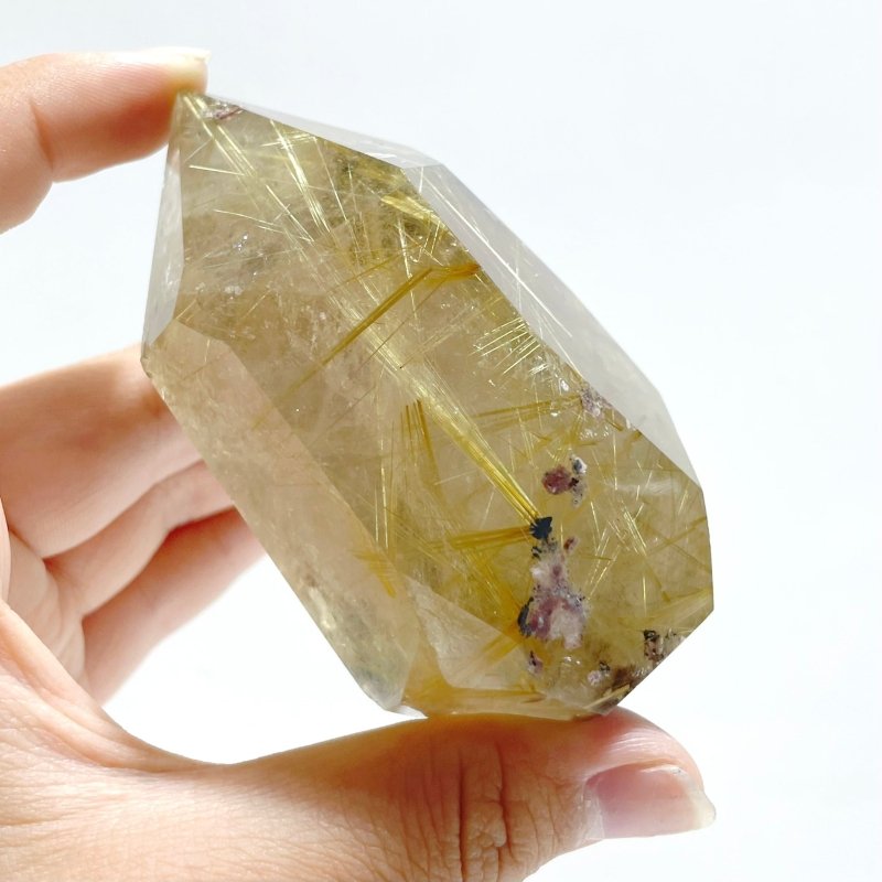 8 Pieces High Quality Golden Rutile Quartz Free Form Home Decor - Wholesale Crystals