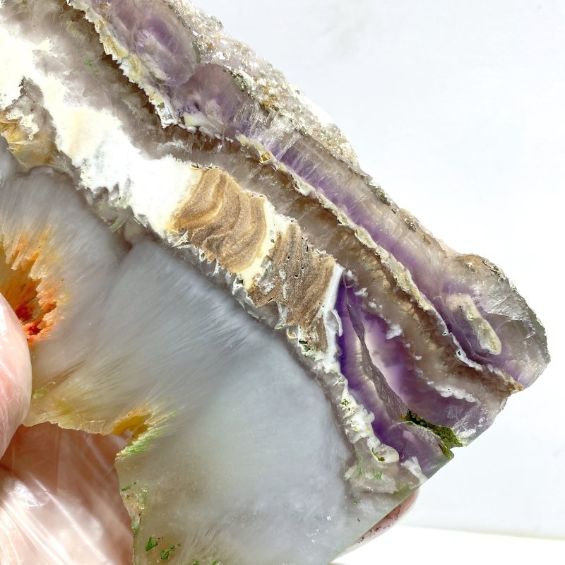 8 Pieces Large Fluorite Mixed Pyrite Point - Wholesale Crystals