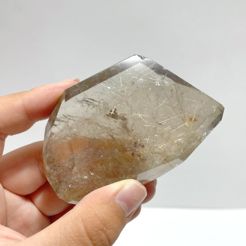 8 Pieces Unique Golden Rutile Free Form - Wholesale Crystals