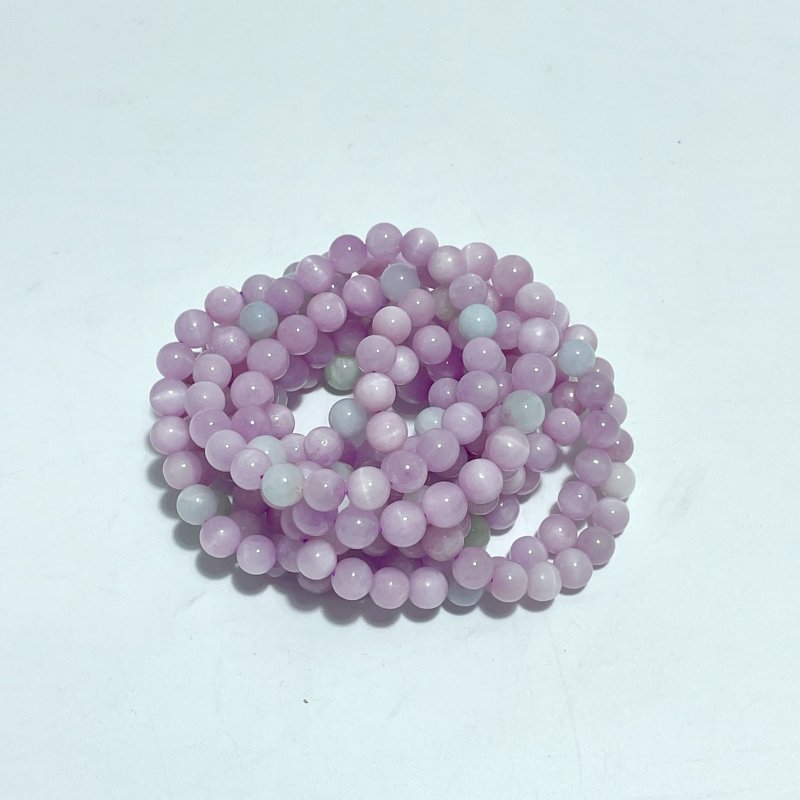 8mm Purple Spodumene Kunzite Bracelet Wholesale - Wholesale Crystals