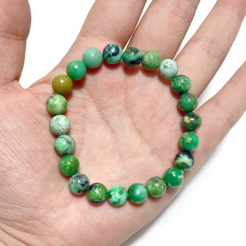 8MM Variscite Bracelet Wholesale - Wholesale Crystals