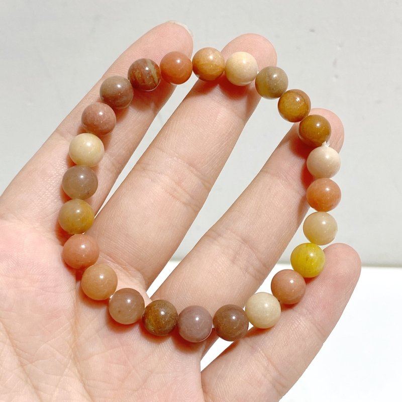 8mm Yellow Agate Bracelets Wholesale -Wholesale Crystals
