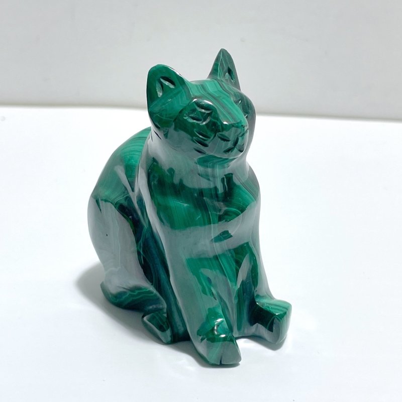 9 Pieces Malachite Mixed Animals Carving - Wholesale Crystals