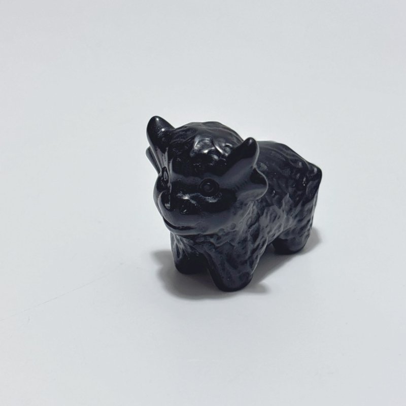 9 Types Cute OX Calf Carving Wholesale Obsidian Pink Opal Green Aventurine - Wholesale Crystals