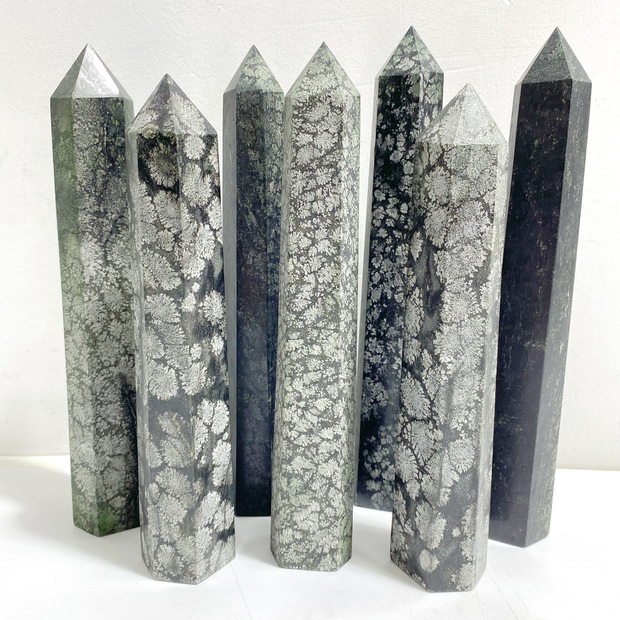 7 Pieces Tall Snowflake Stone Point
