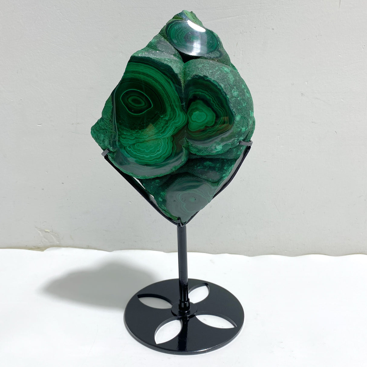 Unique Malachite Specimen With Stand