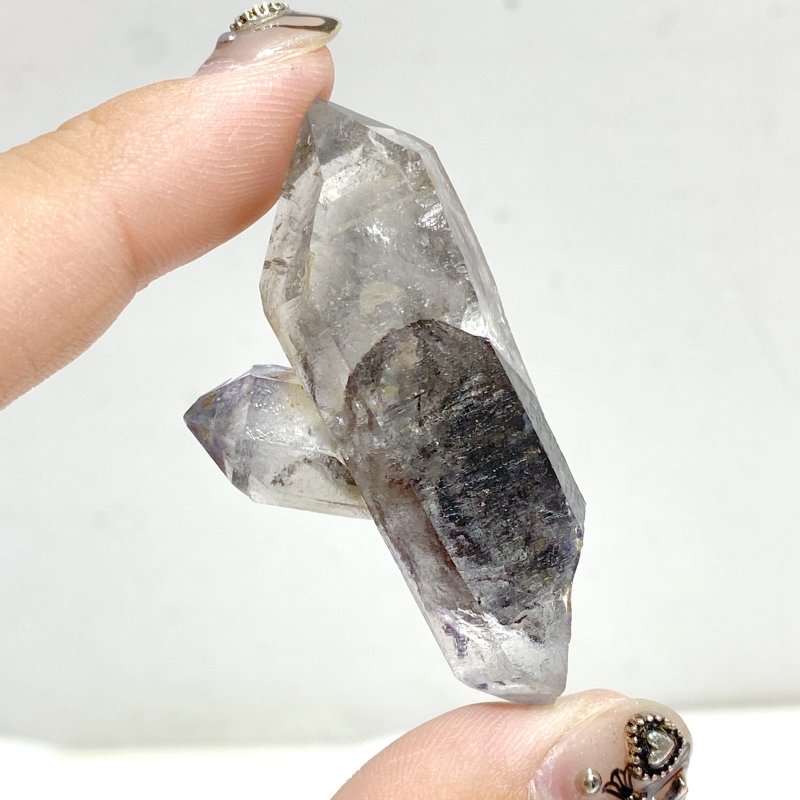 A83 Enhydro Quartz Point With Rainbow -Wholesale Crystals