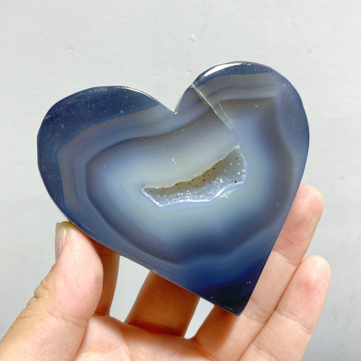 20 Pieces Geode Druzy Agate Heart