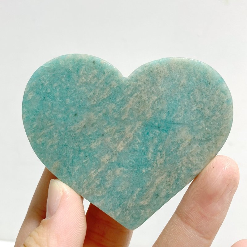 Amazonite Heart Wing Carving With Stand -Wholesale Crystals