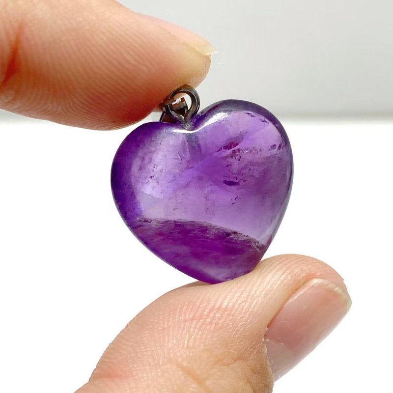 Amethyst Heart Pendants Wholesale - Wholesale Crystals