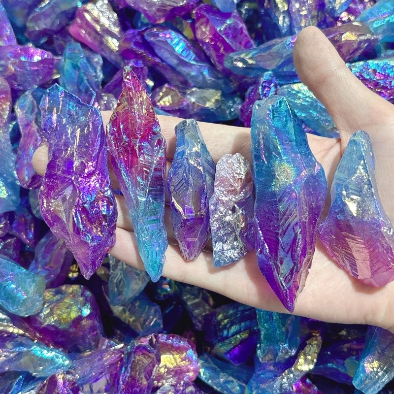 Aura Green Amethyst Raw Stone Wholesale - Wholesale Crystals