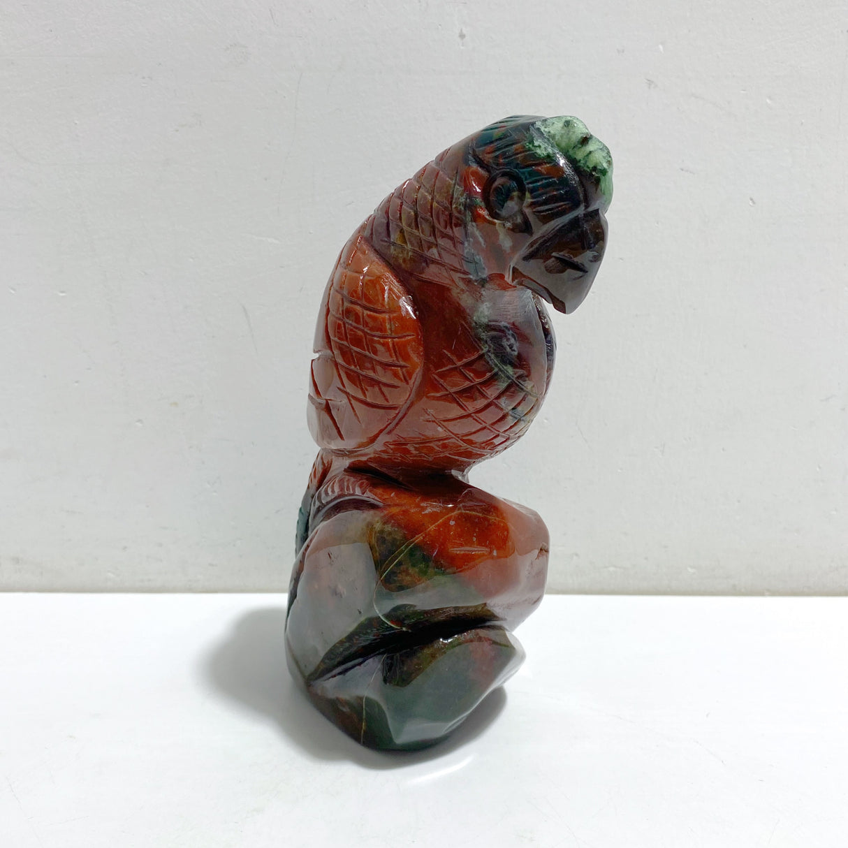 Large Ocean Jasper Parrot Carving