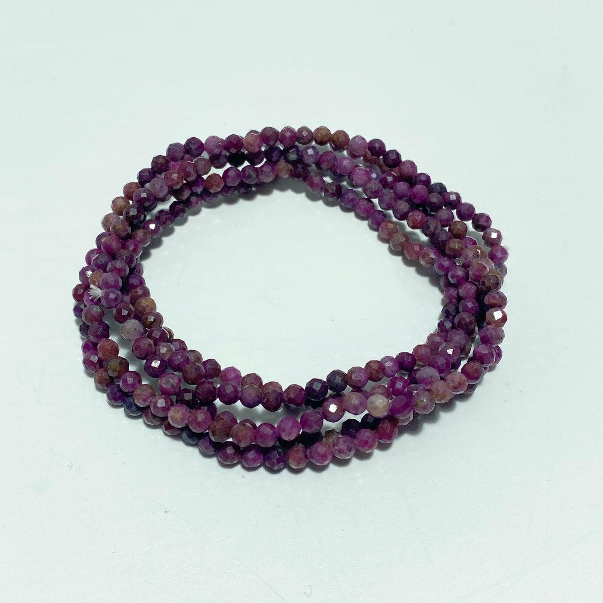 3MM Multi-Faceted Crystal Flash Bead Bracelets Necklace Wholesale Labradorite Sunstone Aquamarine