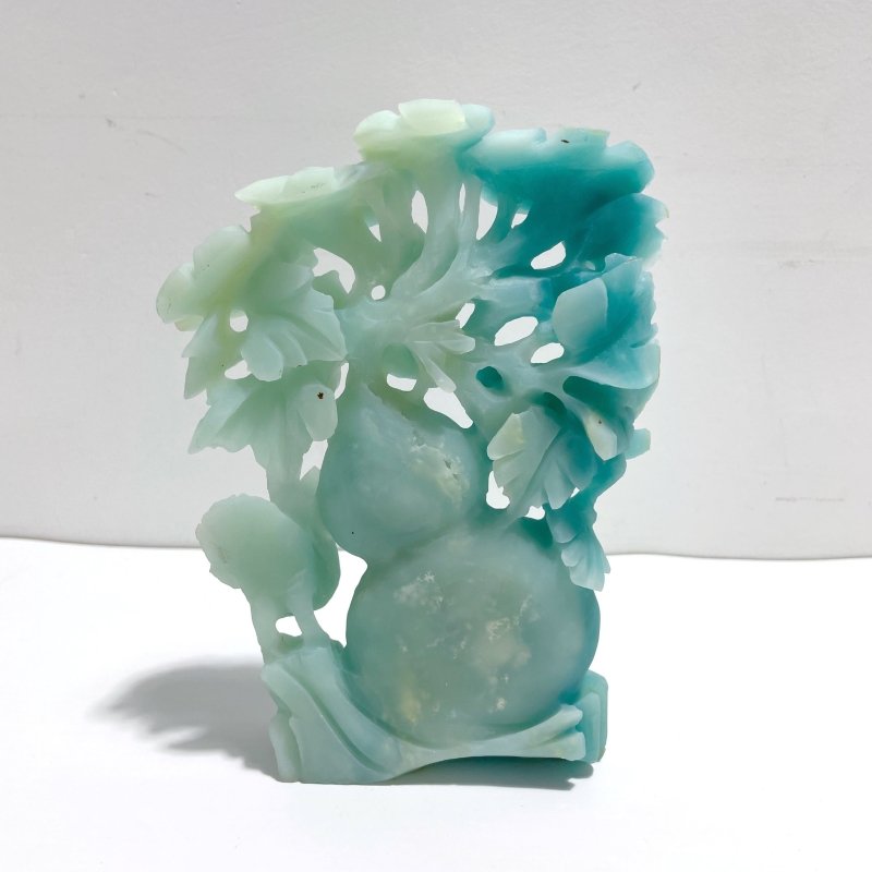 Beautiful Caribbean Calcite Bird&Calabash&Flower Carving - Wholesale Crystals