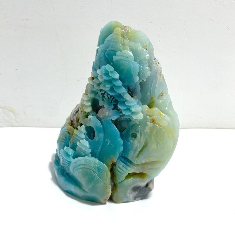 Beautiful Caribbean Calcite Landscape Pavilion Carving 4 - Wholesale Crystals