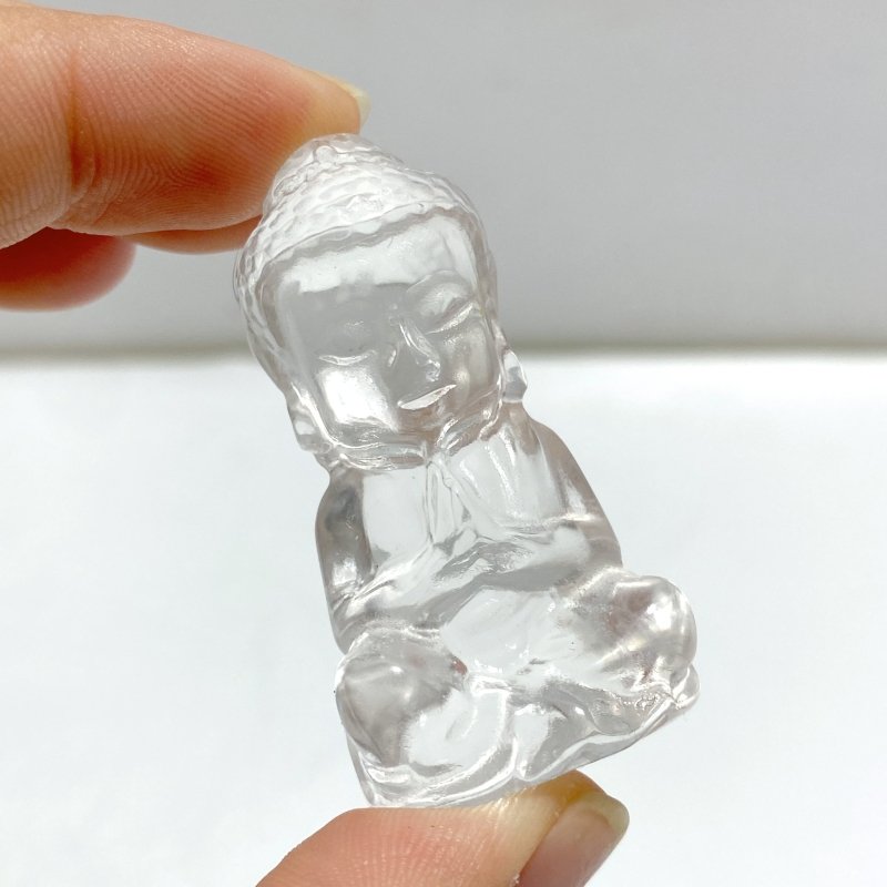 Beautiful Clear Quartz Buddha Carving Wholesale - Wholesale Crystals