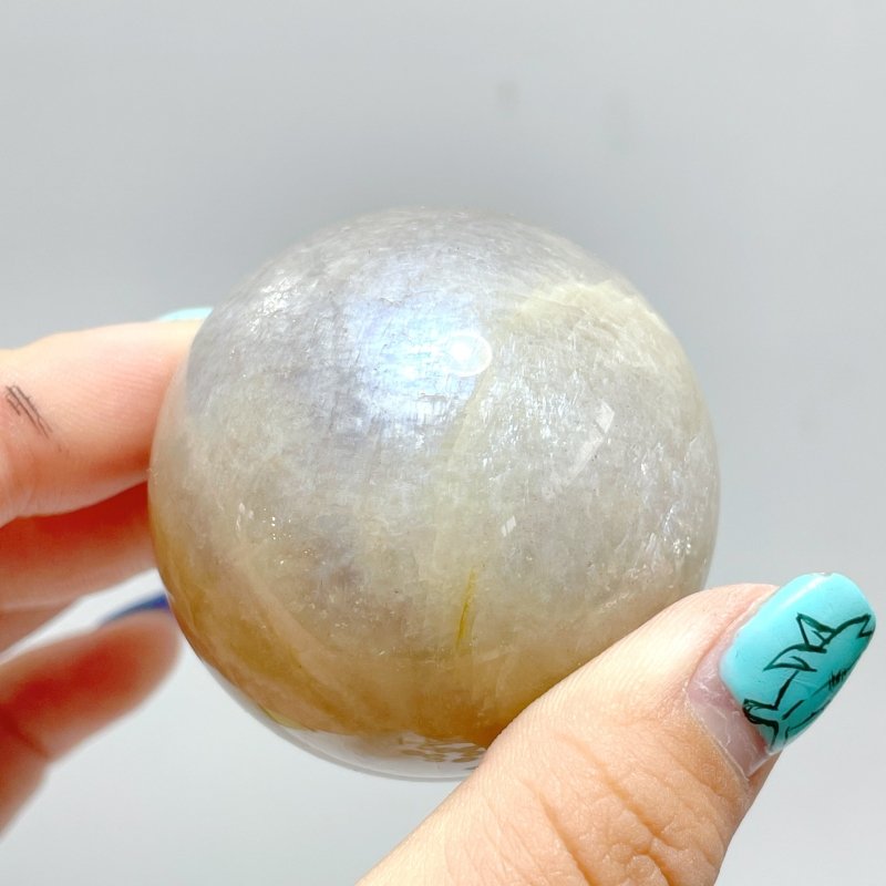 Beautiful Flash Blue Moonstone Spheres Ball Wholesale - Wholesale Crystals