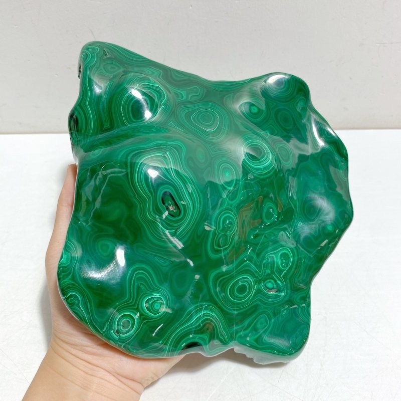 Beautiful High Quality Polished Malachite Stone With Stand -Wholesale Crystals