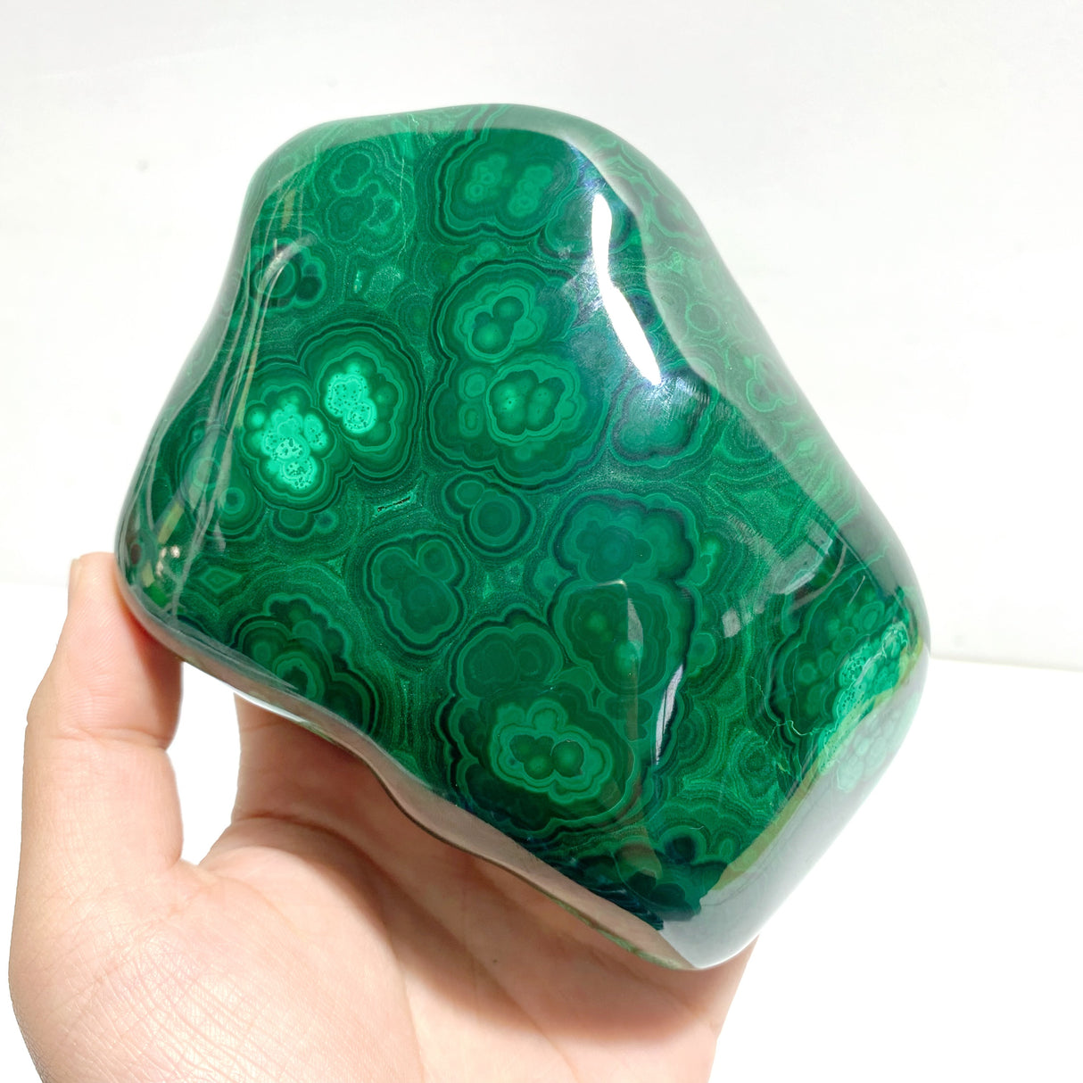 3 Pieces High Quality Polished Malachite Free Form