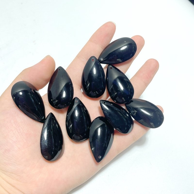Black Obsidian Teardrop Accessory Pendant DIY Wholesale - Wholesale Crystals