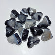 Black Stripe Agate Mixed Quartz Heart Wholesale - Wholesale Crystals