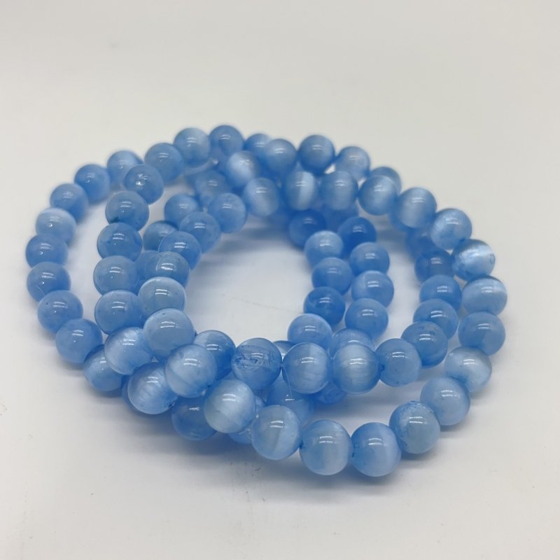 Blue Aura Selenite Crystal Bracelet Wholesale -Wholesale Crystals