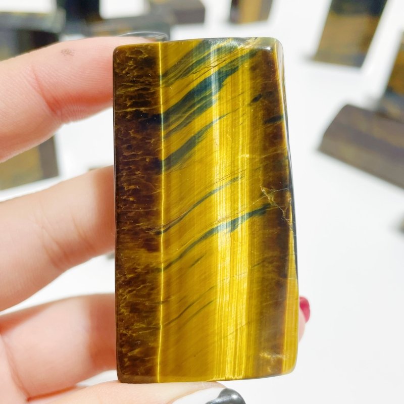 Blue Mixed Yellow Tiger Eye Cuboid Wholesale - Wholesale Crystals