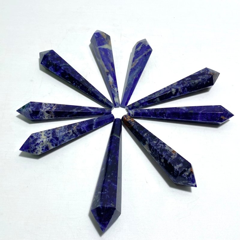 Blue Sodalite Point Magic Scepter Wand Wholesale - Wholesale Crystals