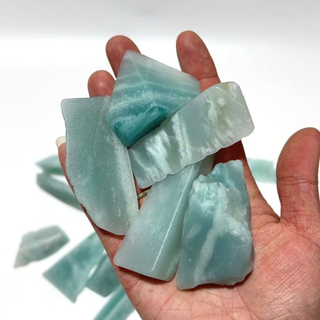 Caribbean Calcite Polished Leftover Stone Wholesale -Wholesale Crystals