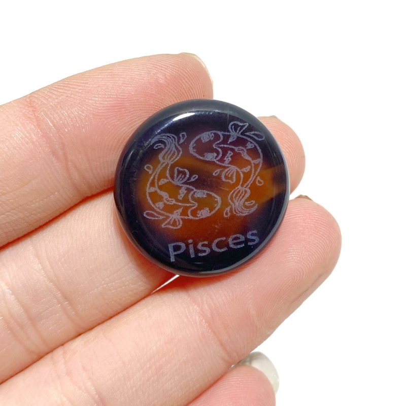 Carnelian 12 Zodiac Small Round Slices DIY Accessories - Wholesale Crystals