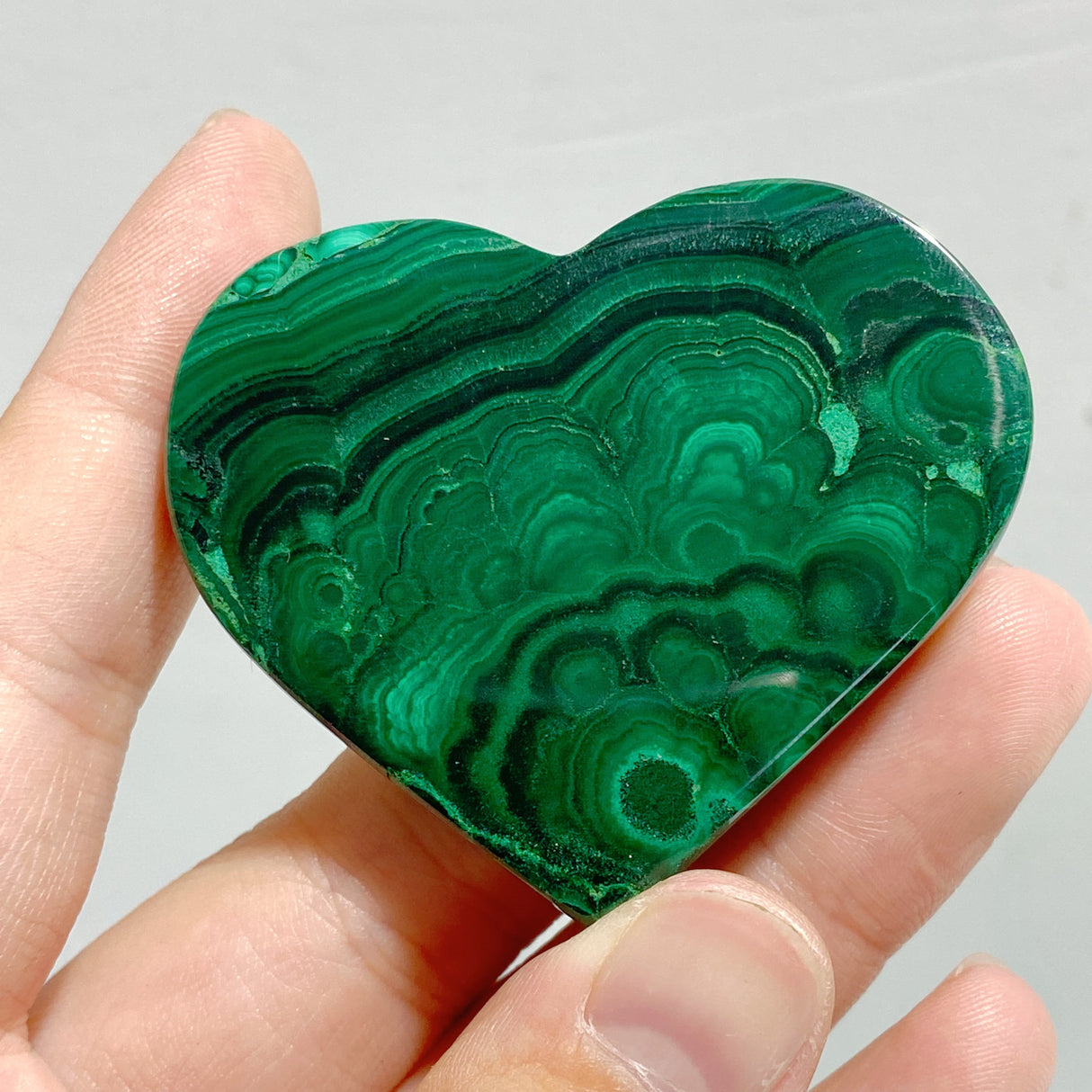 61 Pieces Malachite Heart