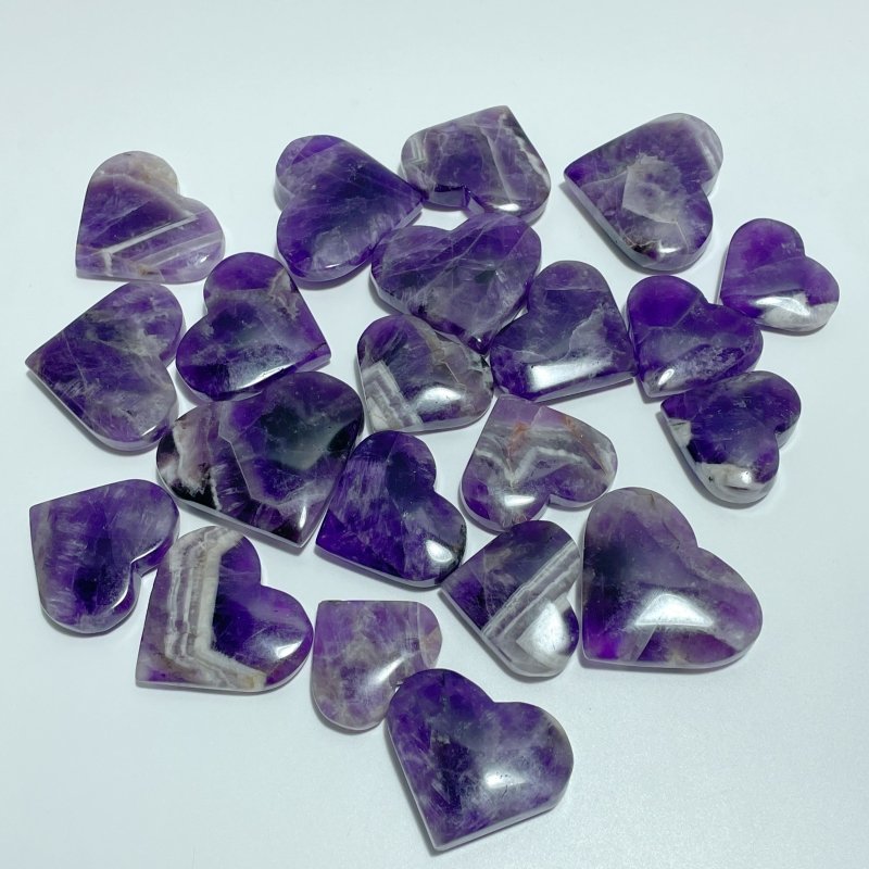 Chevron Amethyst Heart Shape Wholesale - Wholesale Crystals