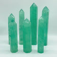 Clear Green Fluorite Tower Points Wholesale 5.5-8.6in(14-22cm) -Wholesale Crystals