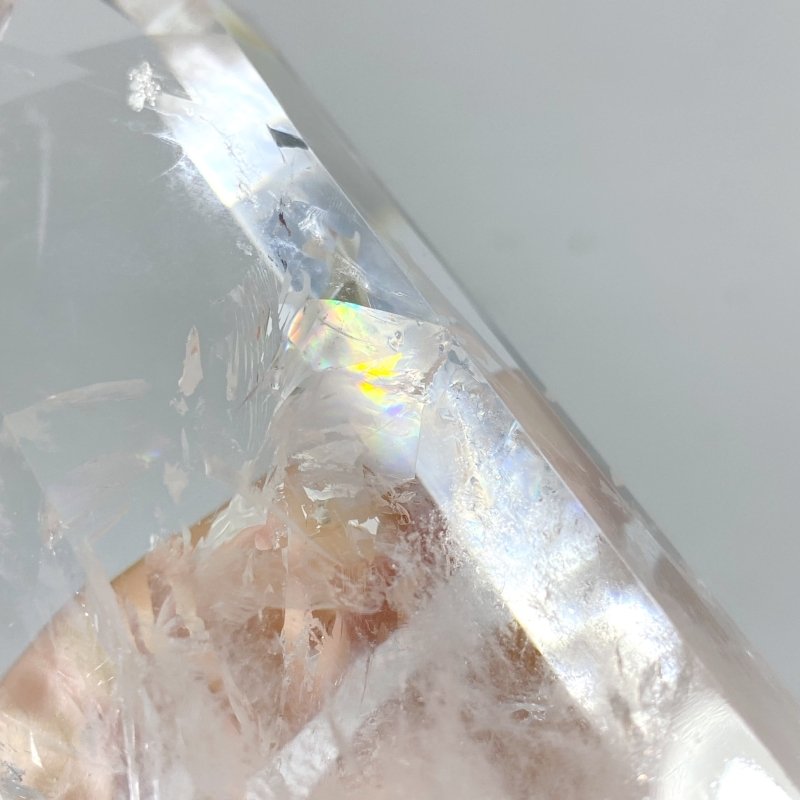 Clear Quartz Point Raw Bottom With Stand -Wholesale Crystals