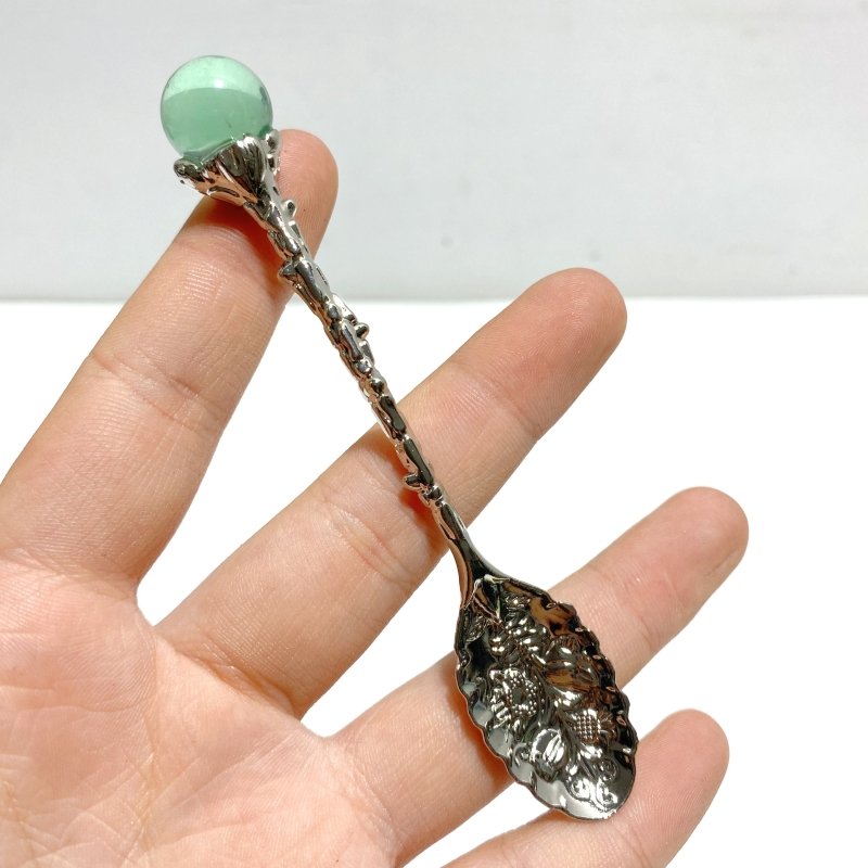 Colorful Fluorite Sphere Coffee Spoon Wholesale - Wholesale Crystals