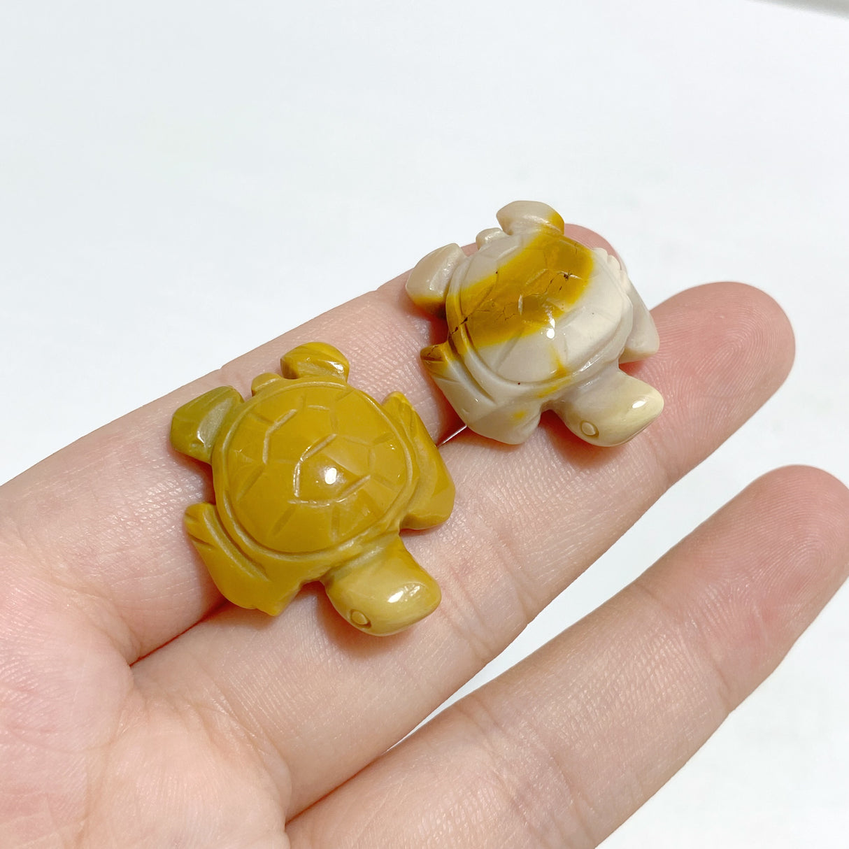 Mini Yellow Mookaite Sea Turtle Carving Wholesale