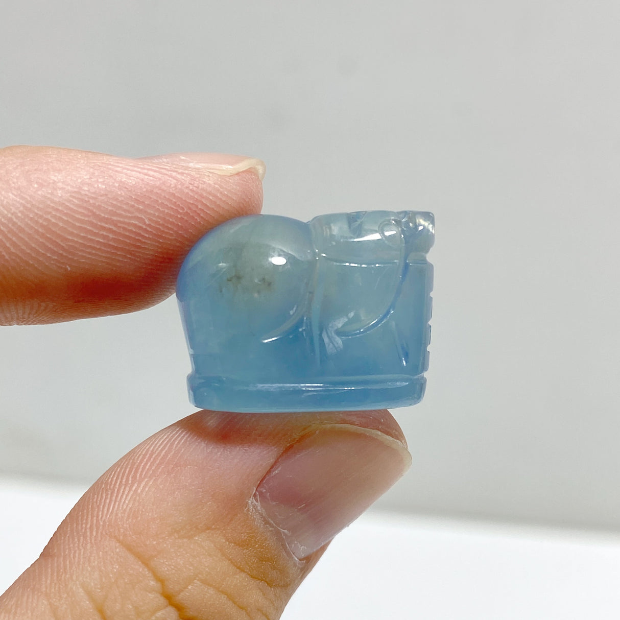 20 Pieces Mini Aquamarine Pixiu Carving