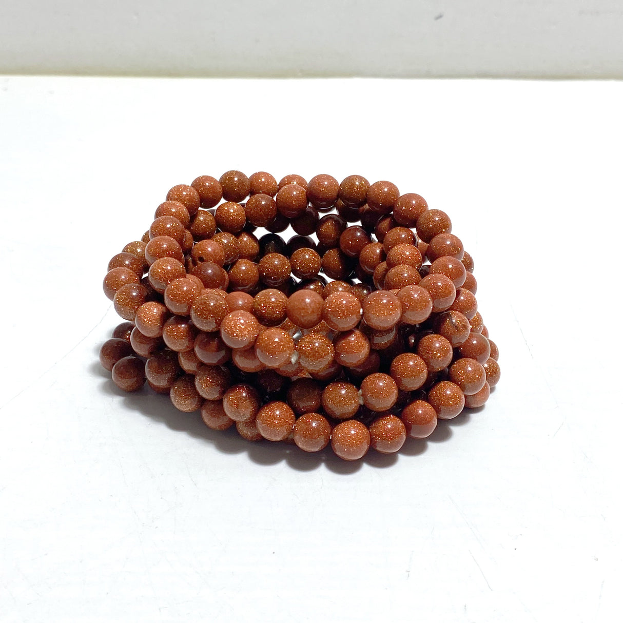 8mm Gold Sandstone Bracelets Wholesale