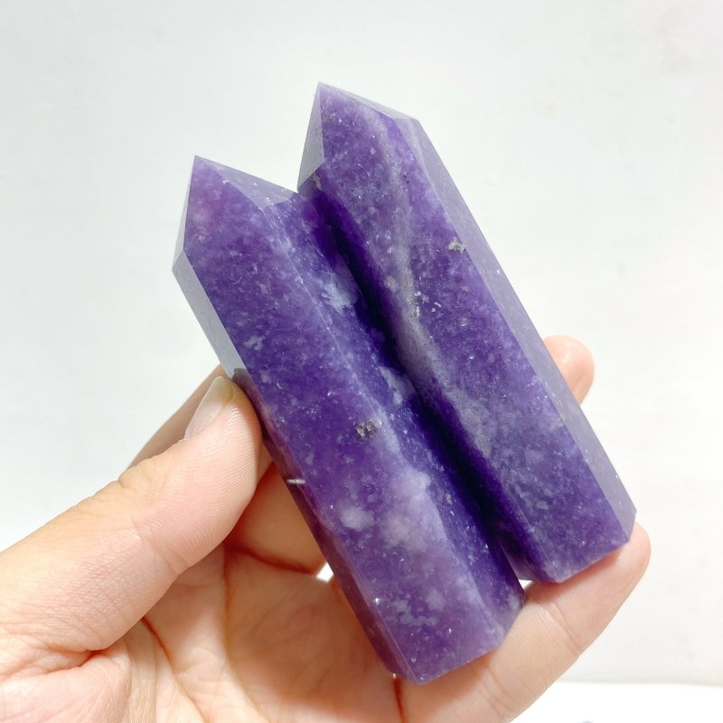 Deep Purple Lepidolite Points Wholesale - Wholesale Crystals