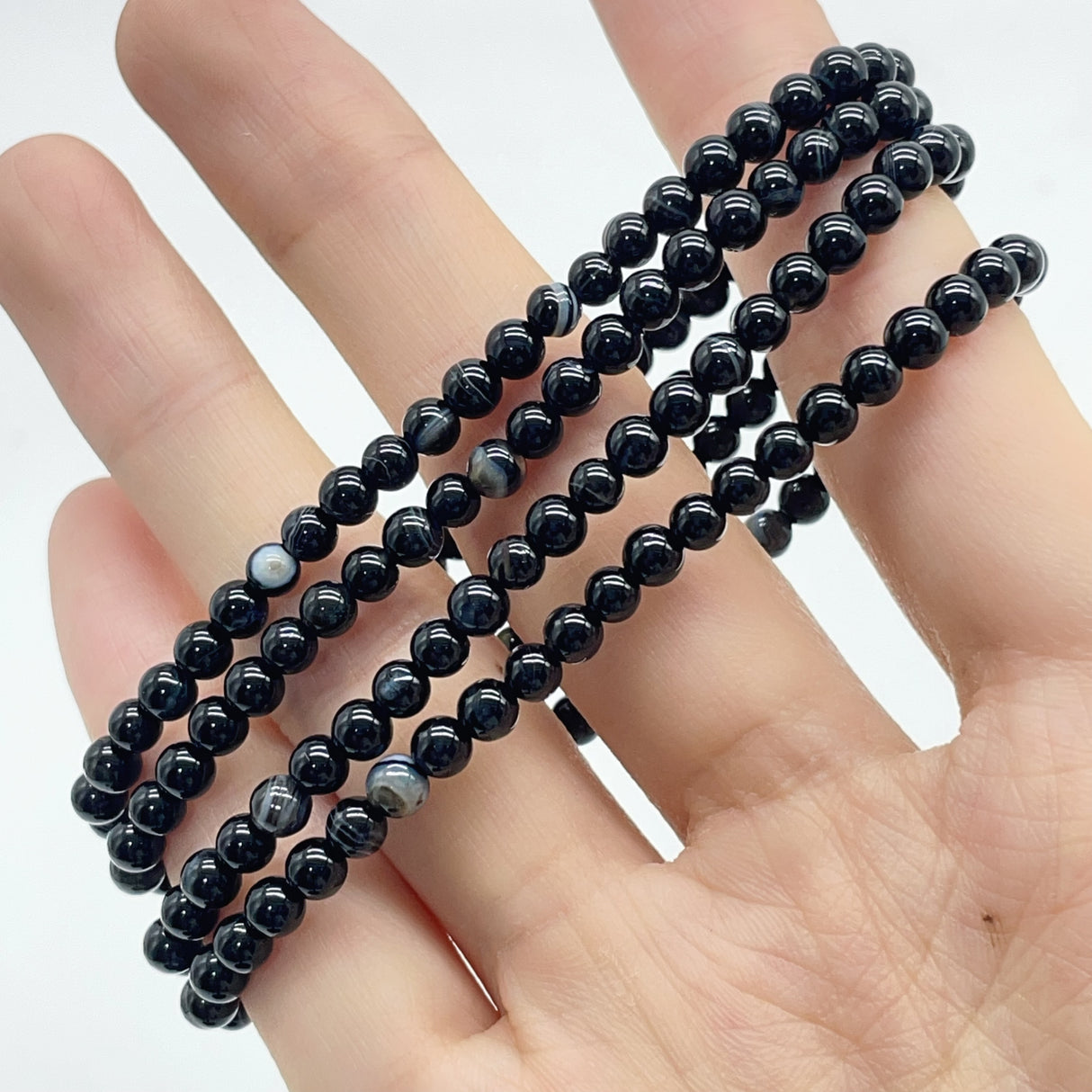 10 Types Mini Beads 4mm Bracelet Wholesale Golden Rutile Fluorite Dragon Blood Stone