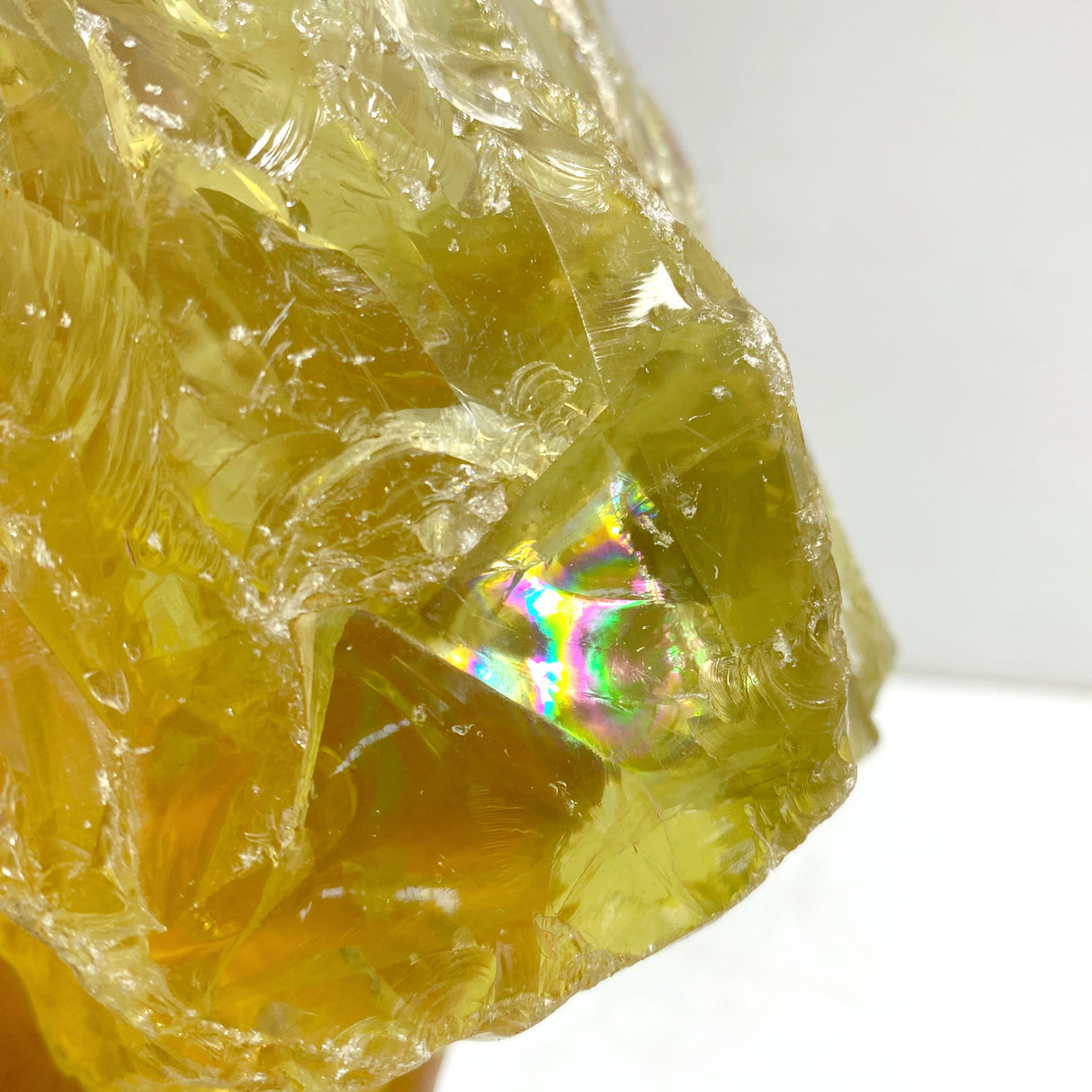 2 Pieces Large Citrine Raw Stone Specimen With Beautiful Rainbow #8