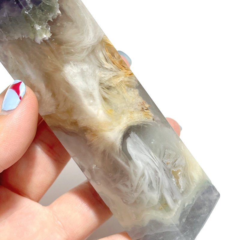 Fluorite Mixed Pyrite Four - sided Point Wholesale - Wholesale Crystals