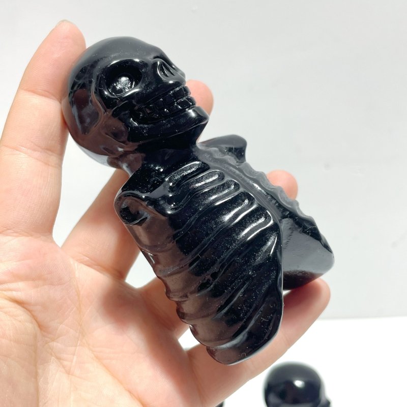 Halloween Obsidian Skull Carving Wholesale - Wholesale Crystals