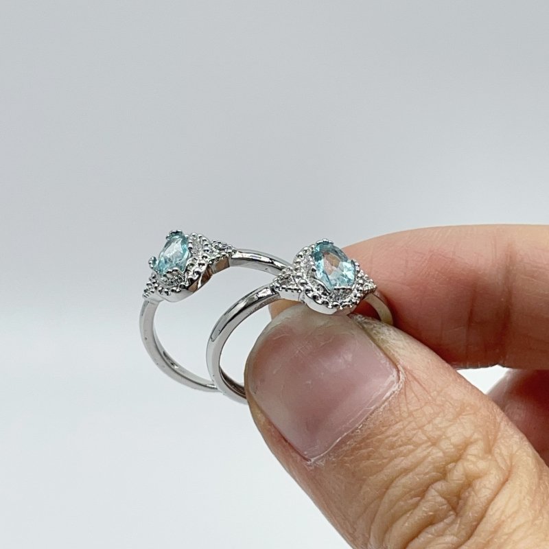 Heat Treatment Blue Topaz Ring Wholesale -Wholesale Crystals
