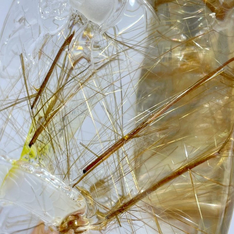 High Grade Quan Yin Rutile Crystal Carving - Wholesale Crystals