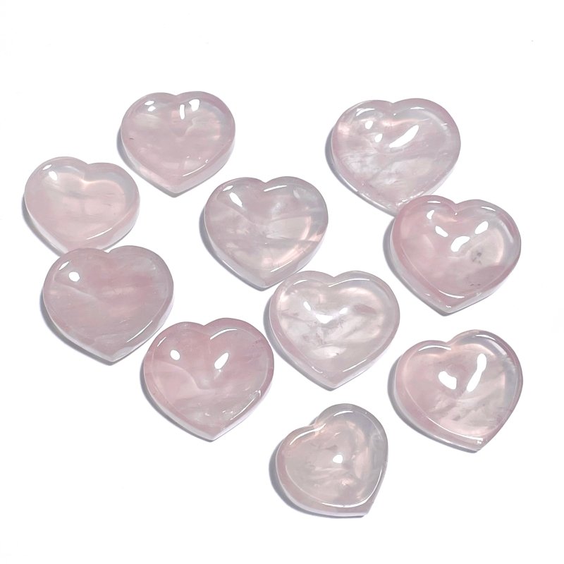 High Quality Rose Quartz Heart Shape Bowl Wholesale - Wholesale Crystals